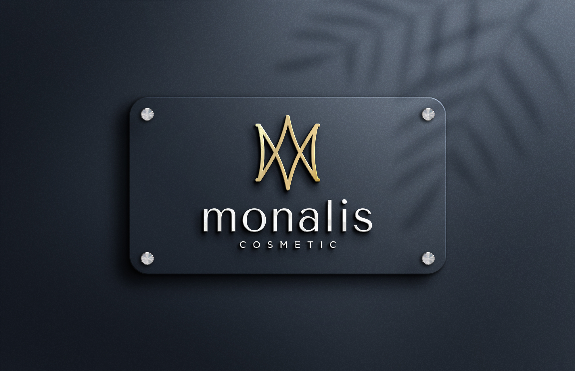Acrylic Logo Sign - monalis Cosmetic