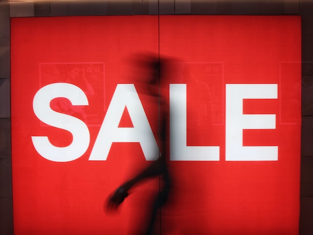 Sale Sign for Retail Store