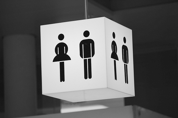 Bathroom or Restroom Sign
